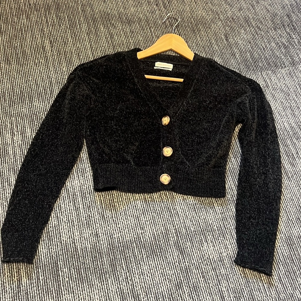 Urban Outfitters Black Button-Up Cardigan